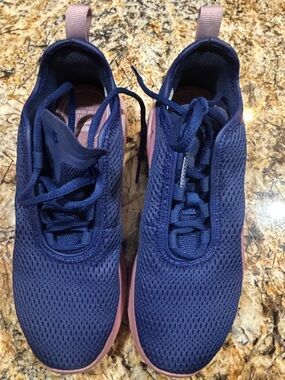 Nike Women’s Navy Blue and Pink Lightweight Sneakers